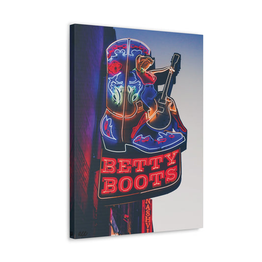 "Betty Boots" Nashville TN Photography Canvas Gallery Wrap