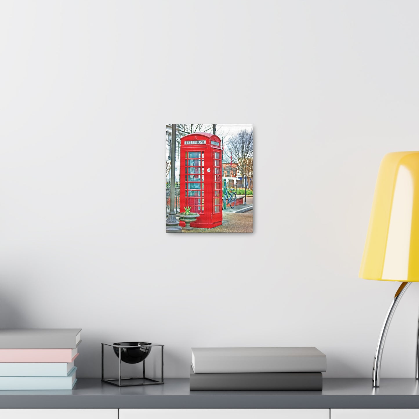 Phone Booth - Oxford MS Photography Canvas Gallery Wrap