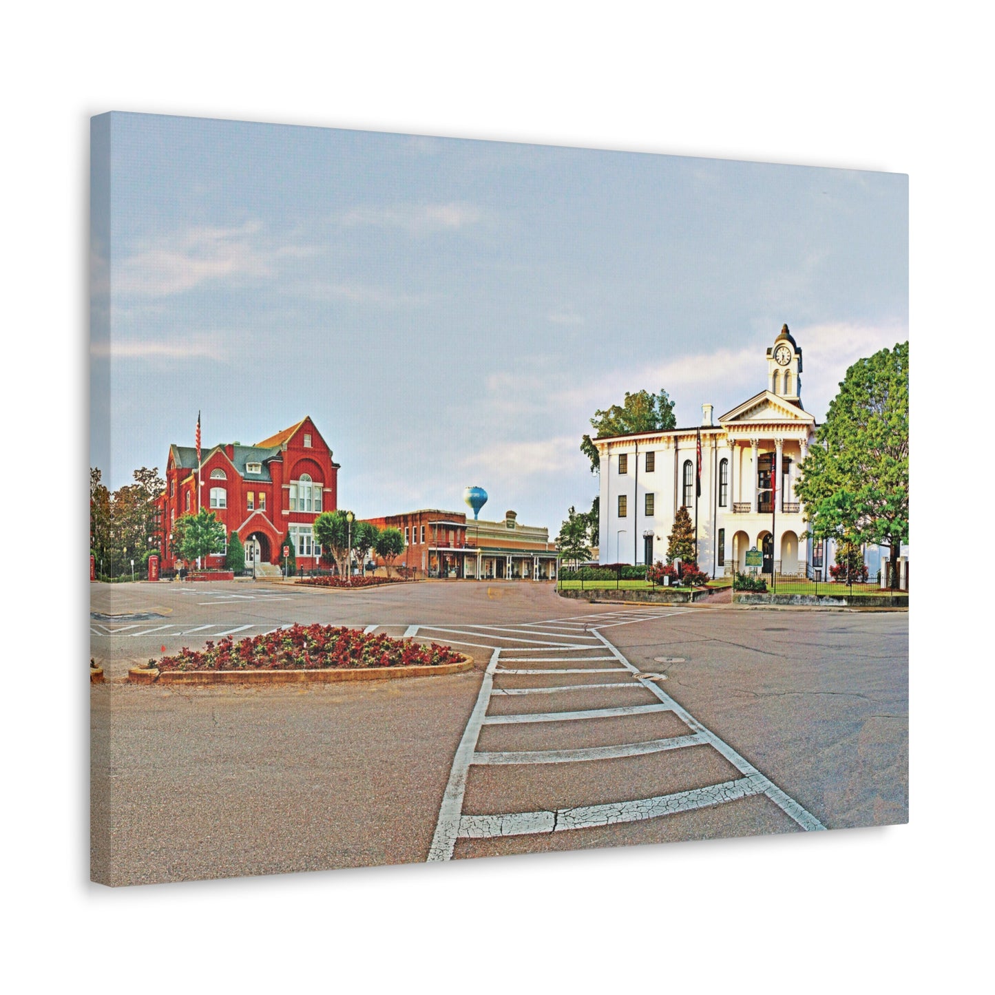 Square Morning - Oxford, MS Photography Canvas Gallery Wrap