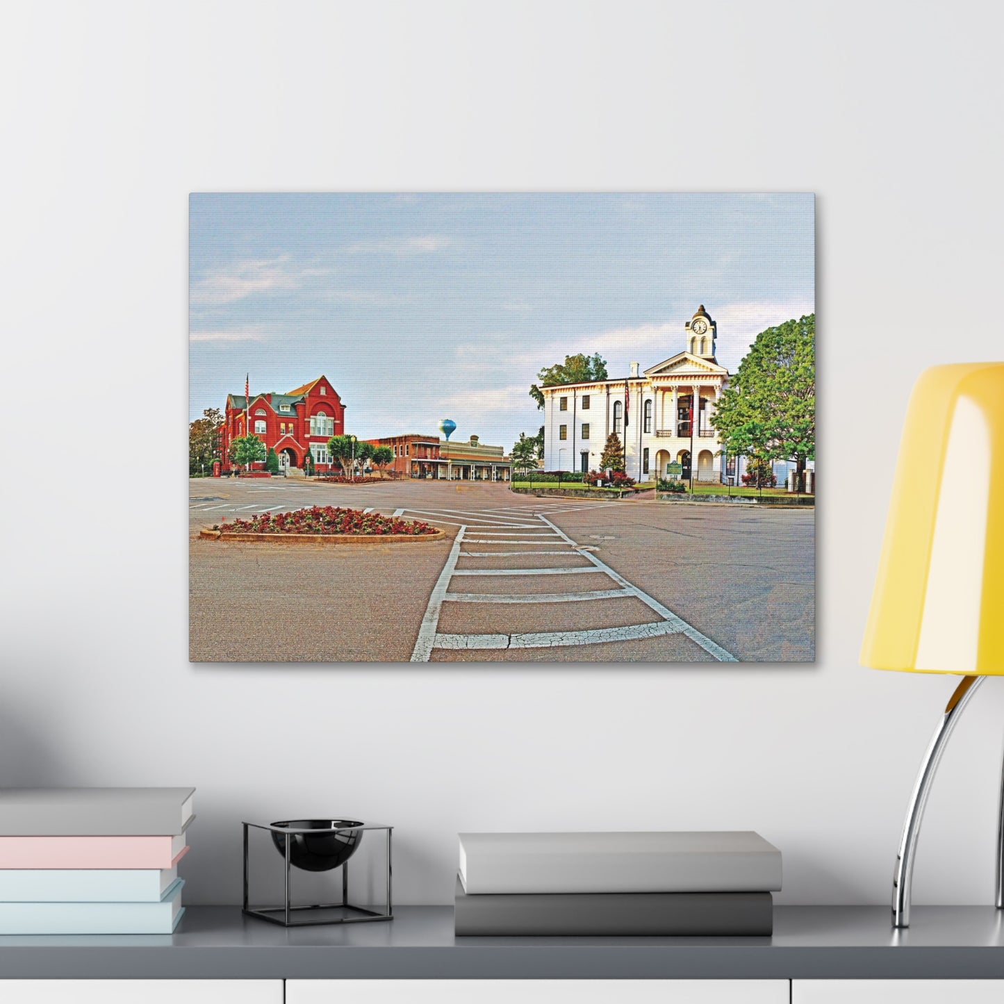 Square Morning - Oxford, MS Photography Canvas Gallery Wrap