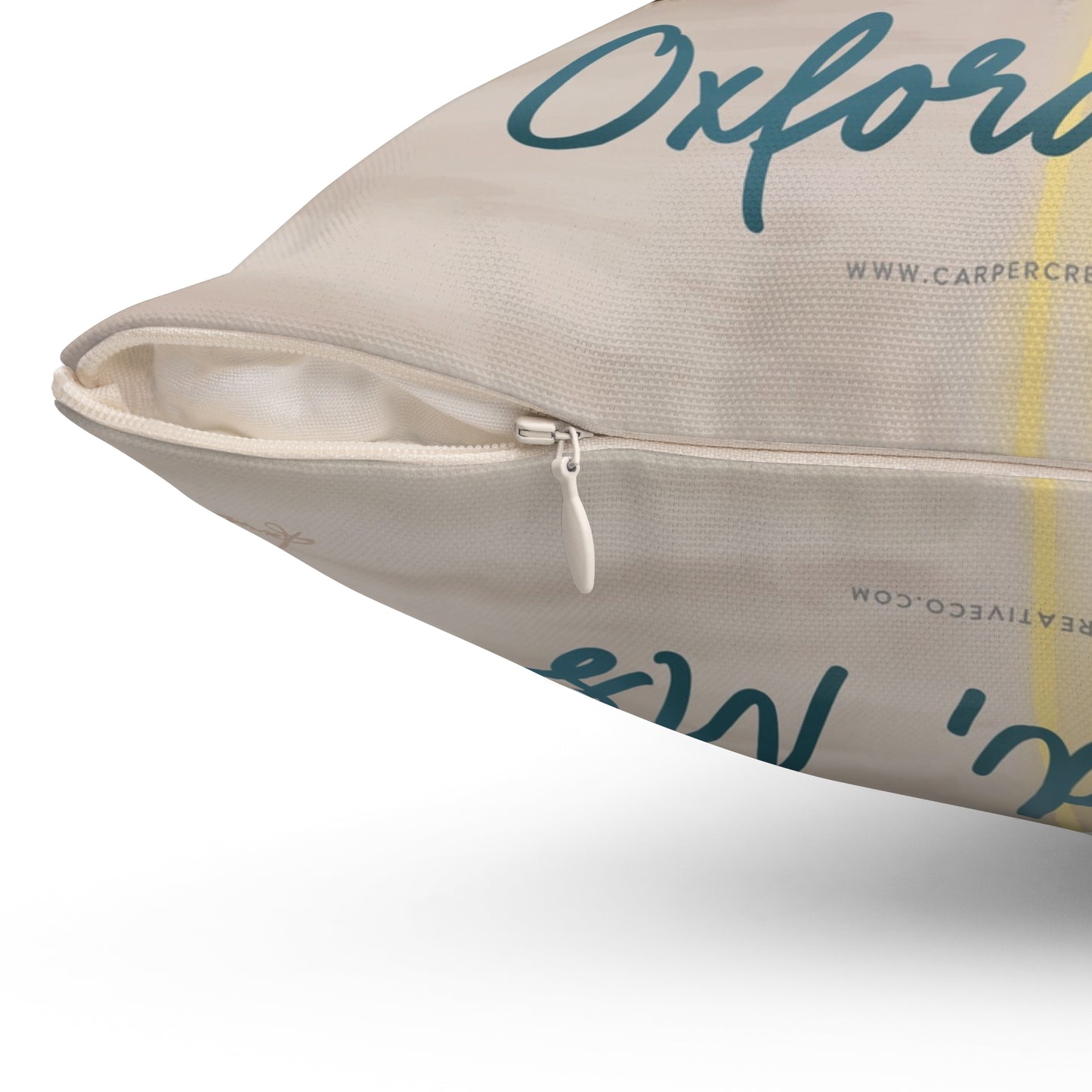 Oxford-Lafayette County Courthouse Watercolor Art Pillow