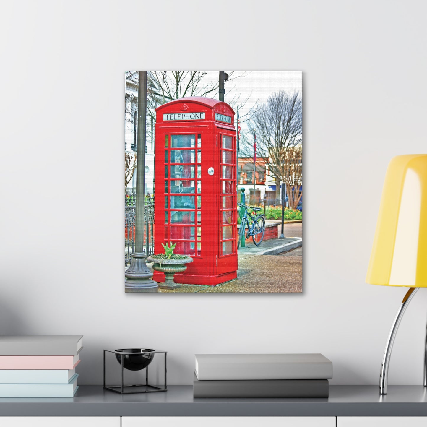 Phone Booth - Oxford MS Photography Canvas Gallery Wrap