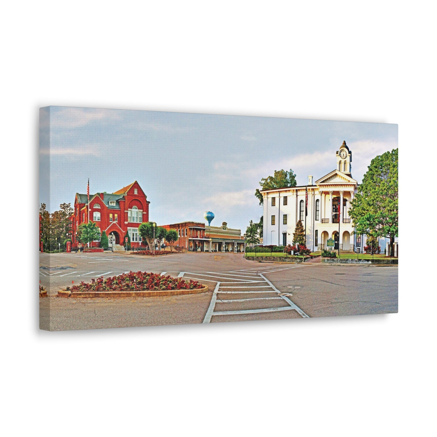 Square Morning - Oxford, MS Photography Canvas Gallery Wrap