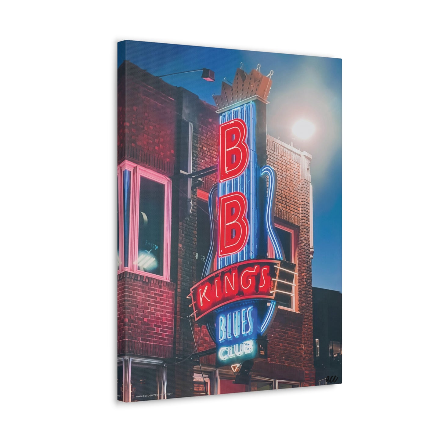 "BB King's Blues Club" Memphis, TN Photography Canvas Gallery Wrap