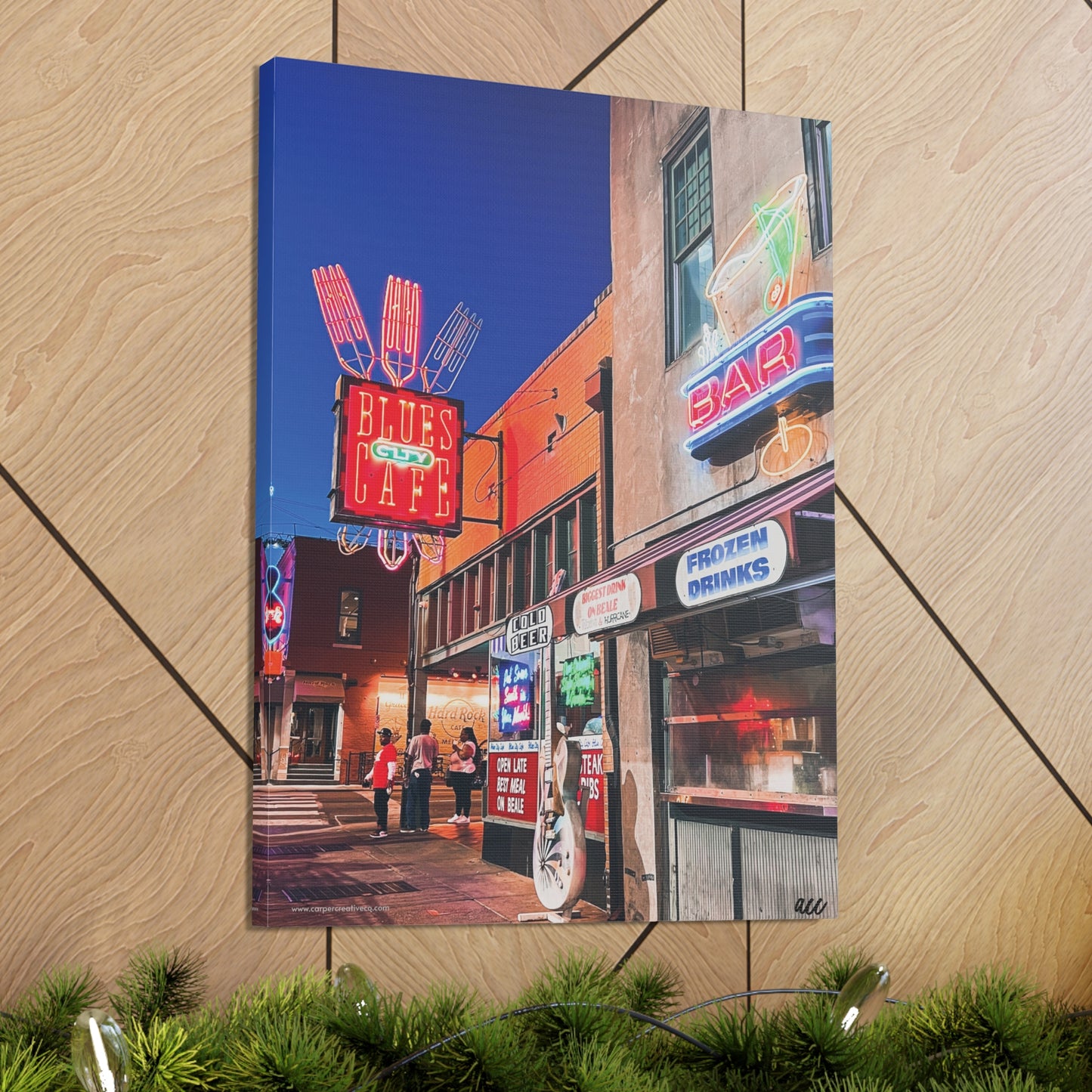 Copy of "Honky Tonk" Nashville TN Photography Canvas Gallery Wrap