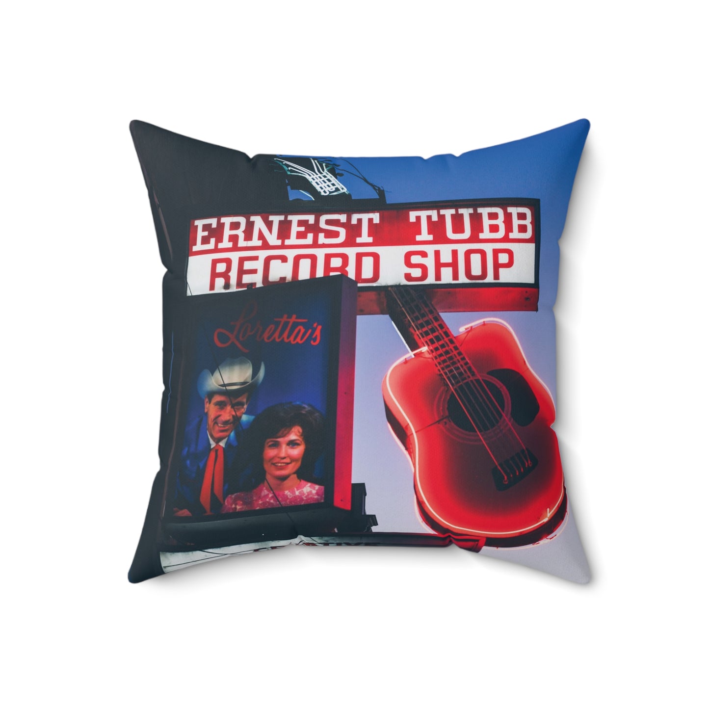 "Ernest Tubb Record Shop" Nashville, TN Photography Pillow