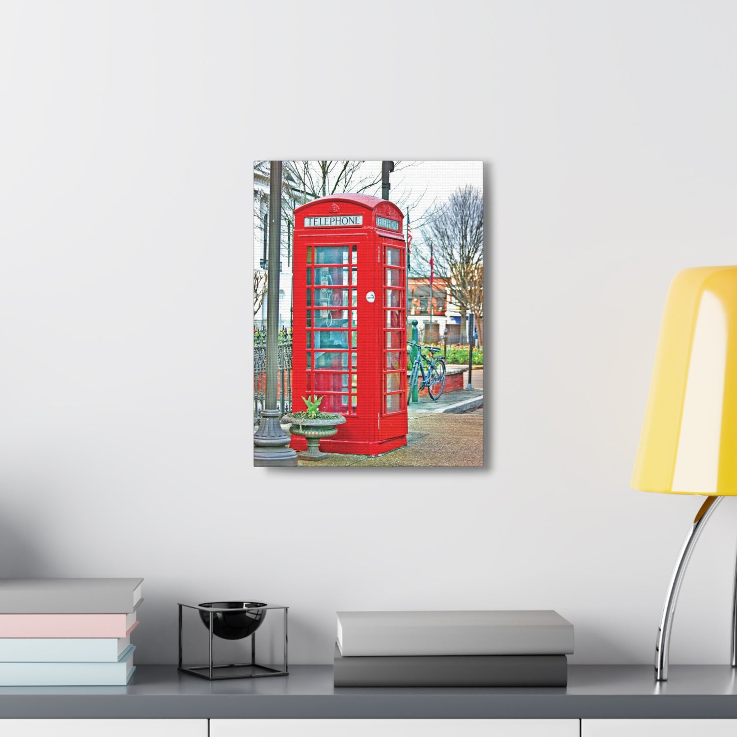 Phone Booth - Oxford MS Photography Canvas Gallery Wrap