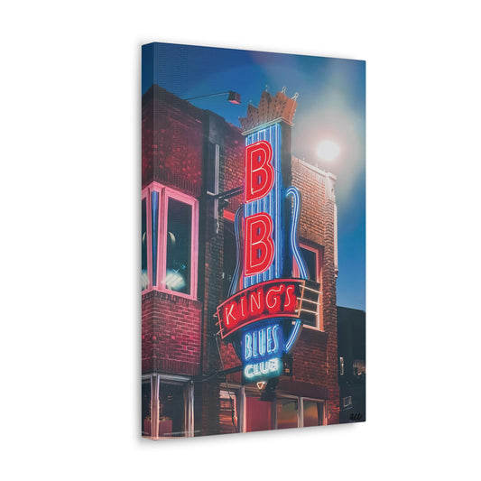 "BB King's Blues Club" Memphis, TN Photography Canvas Gallery Wrap