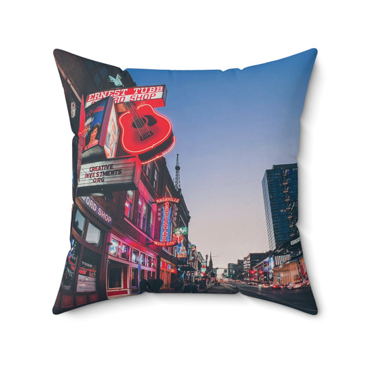 "Ernest Tubb" Nashville, TN Photography Pillow