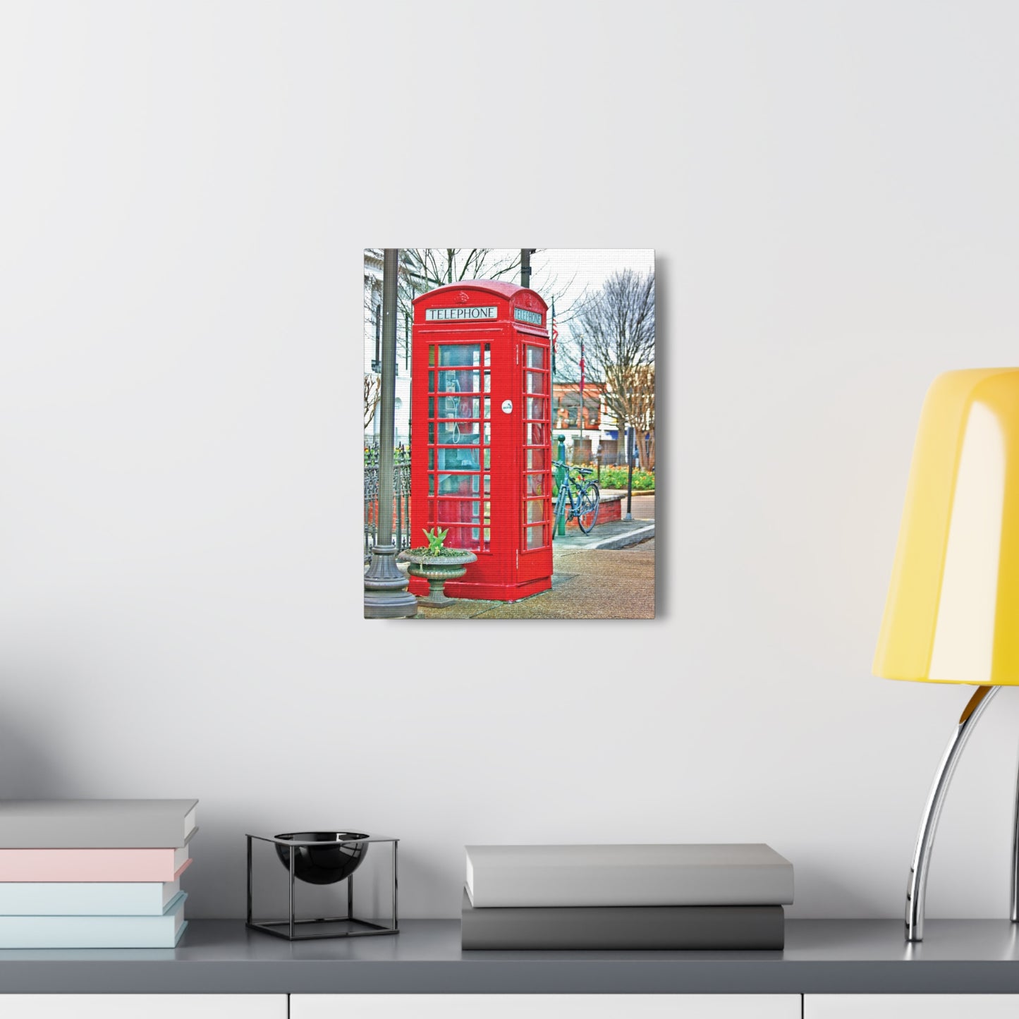 Phone Booth - Oxford MS Photography Canvas Gallery Wrap