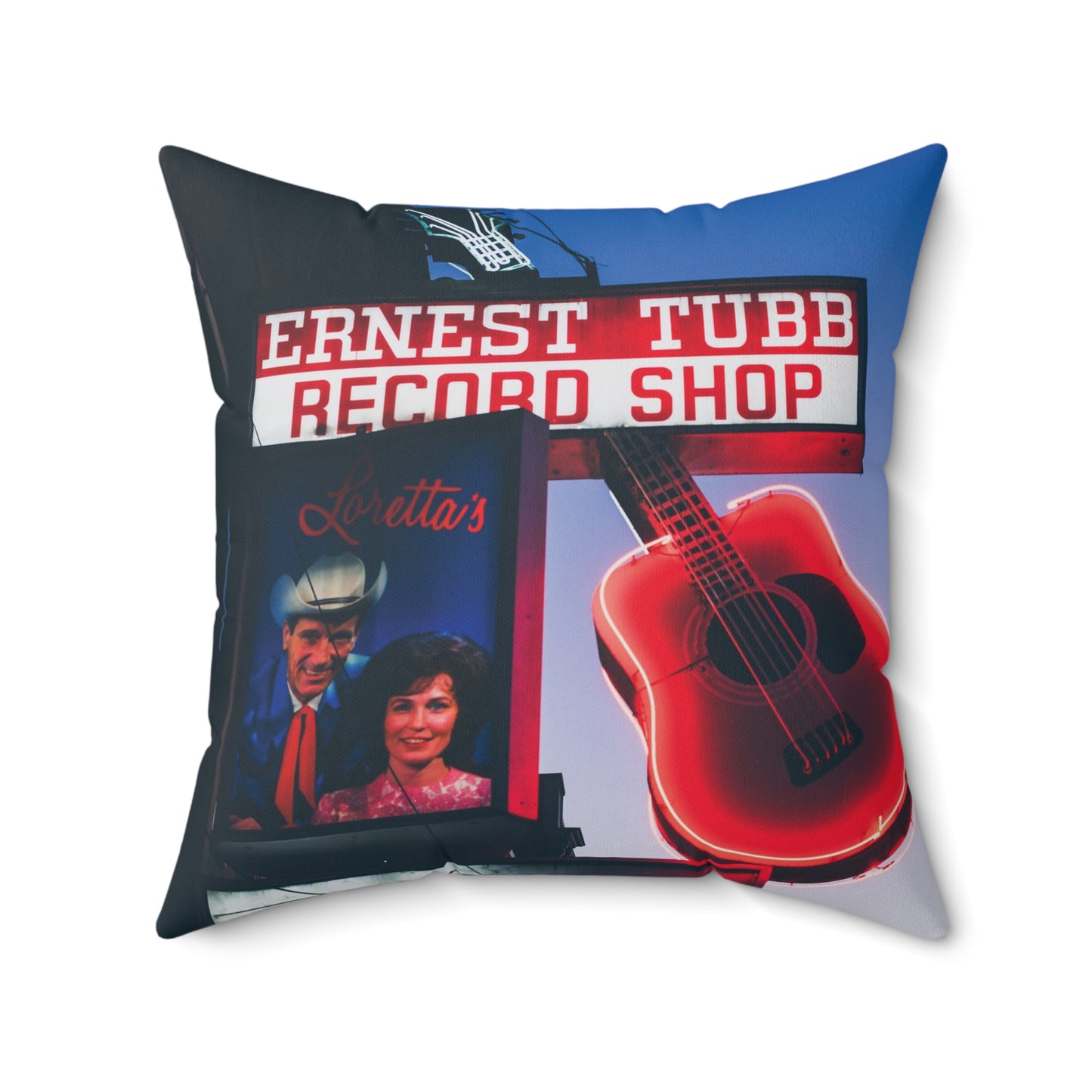 "Ernest Tubb Record Shop" Nashville, TN Photography Pillow