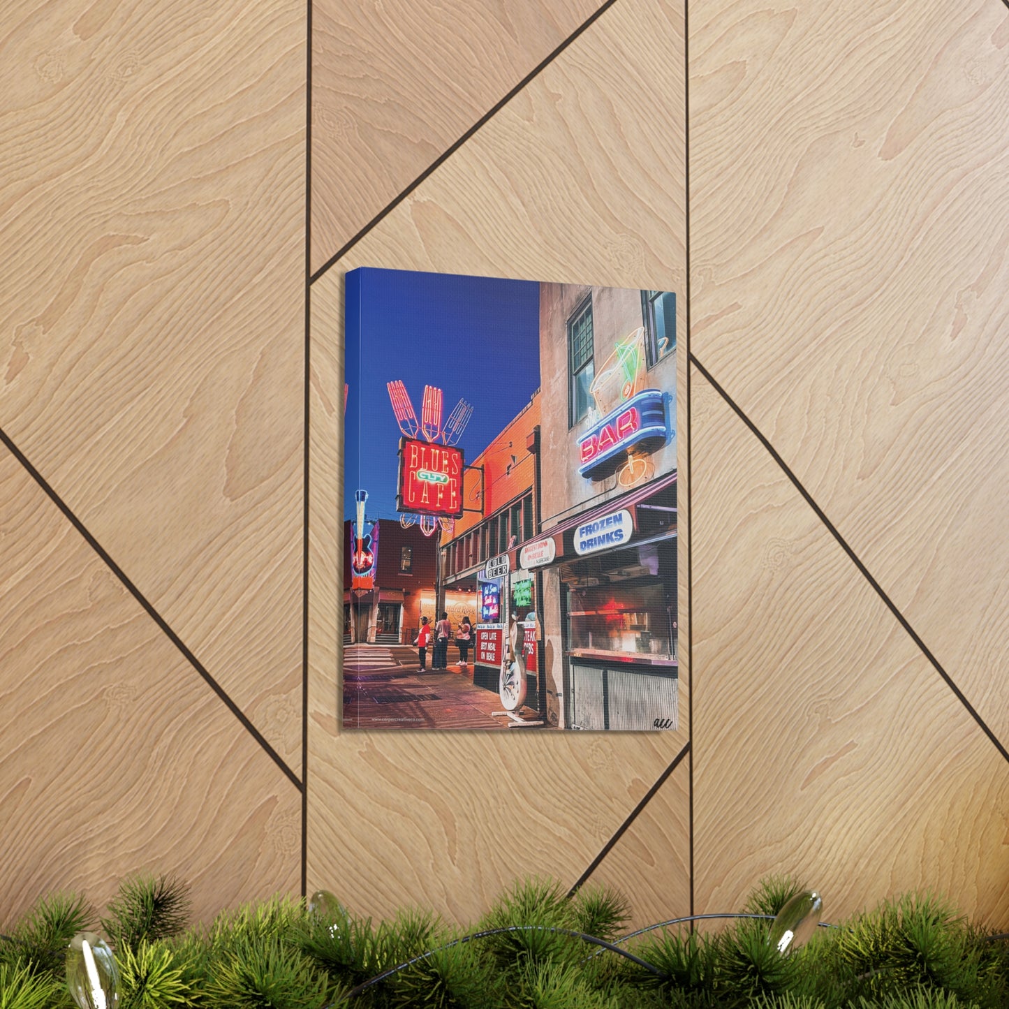 Copy of "Honky Tonk" Nashville TN Photography Canvas Gallery Wrap