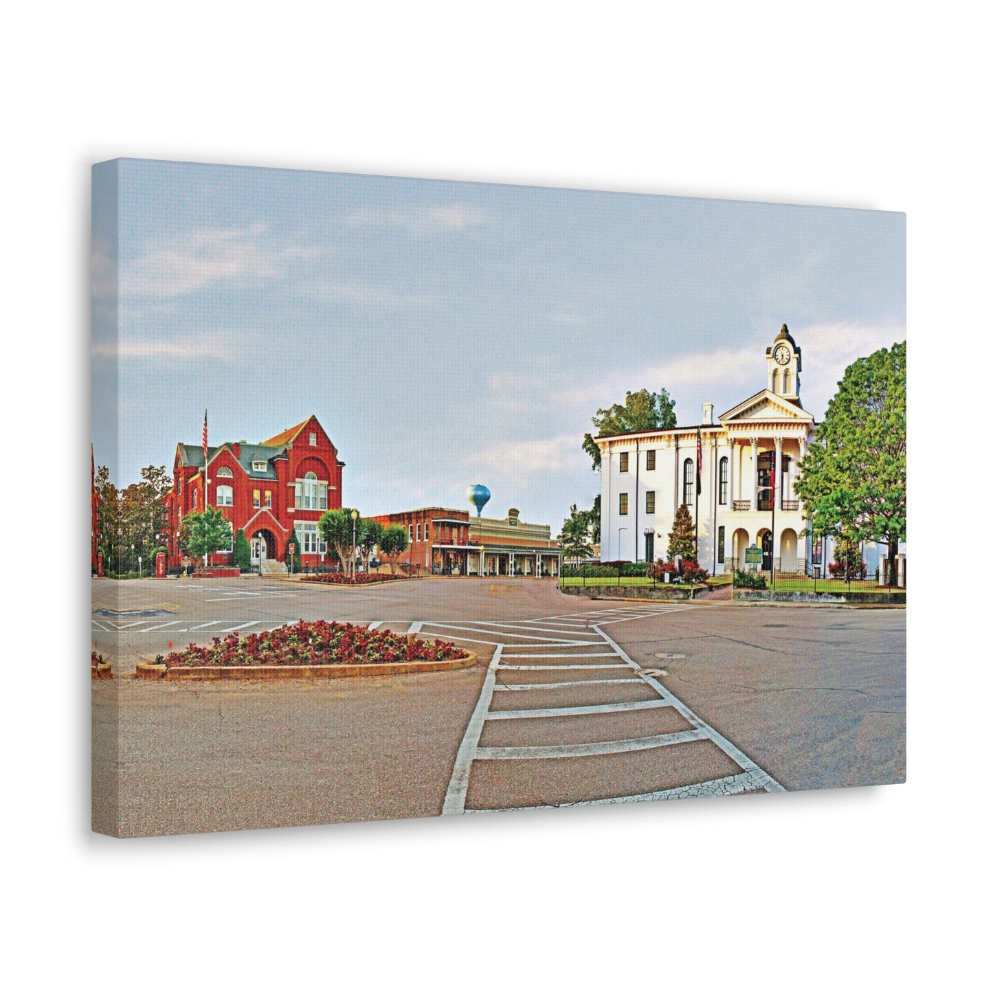 Square Morning - Oxford, MS Photography Canvas Gallery Wrap