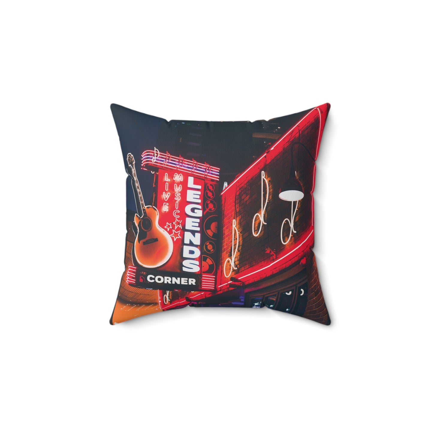 "Legends Corner" Nashville, TN Photography Pillow