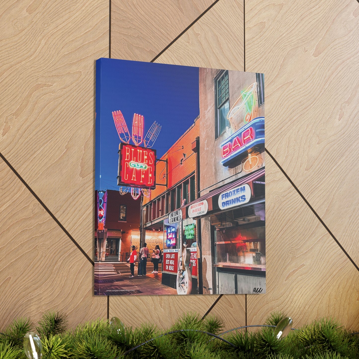 Copy of "Honky Tonk" Nashville TN Photography Canvas Gallery Wrap