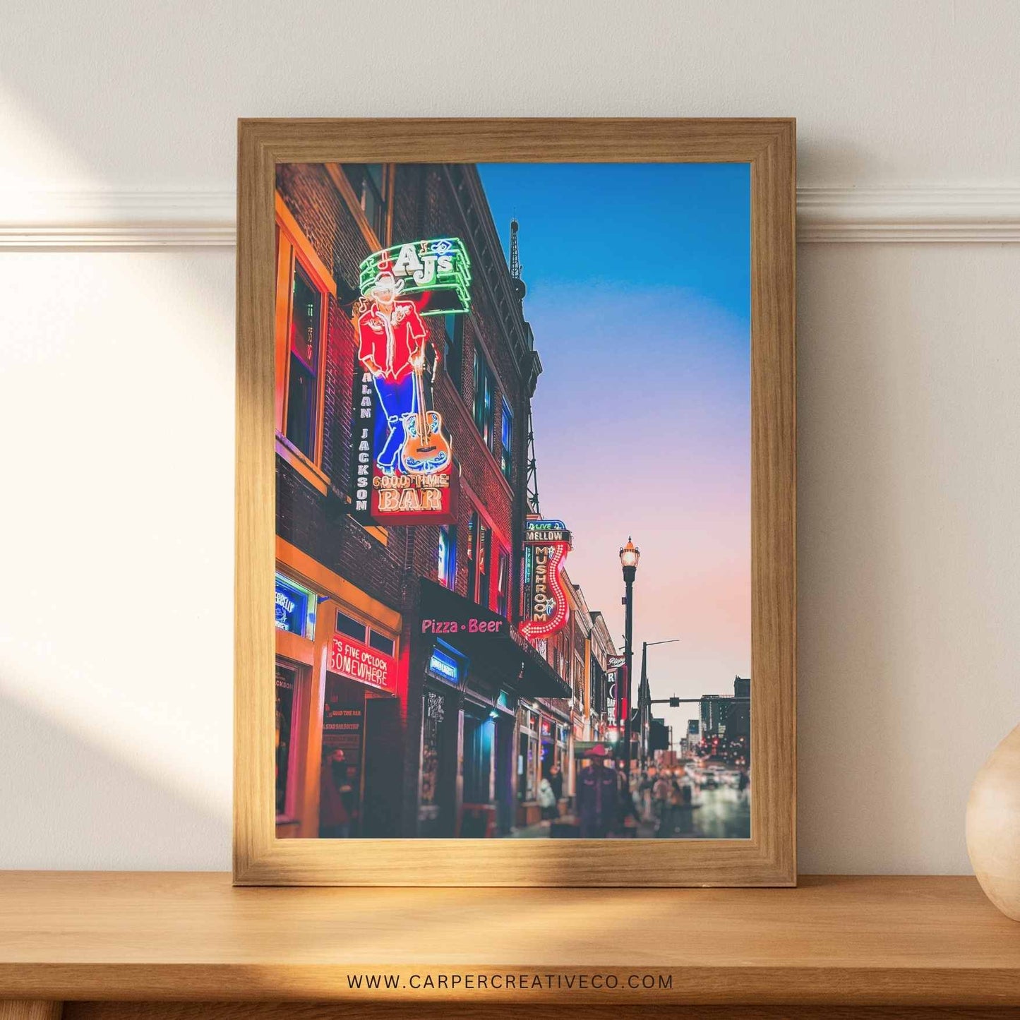 "Aj's Bar on Broadway" Nashville, TN Photography Print