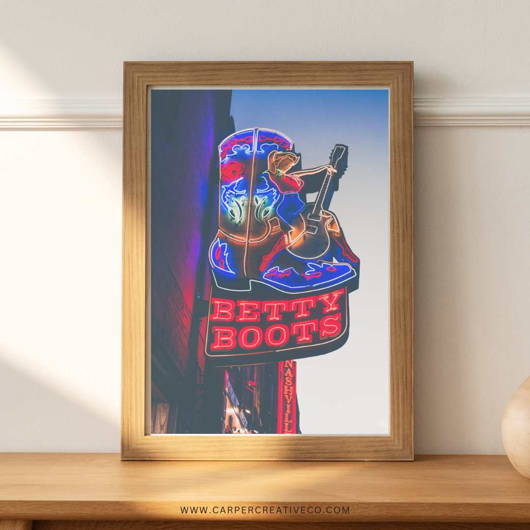 "Betty Boots" Nashville, TN Photography Print