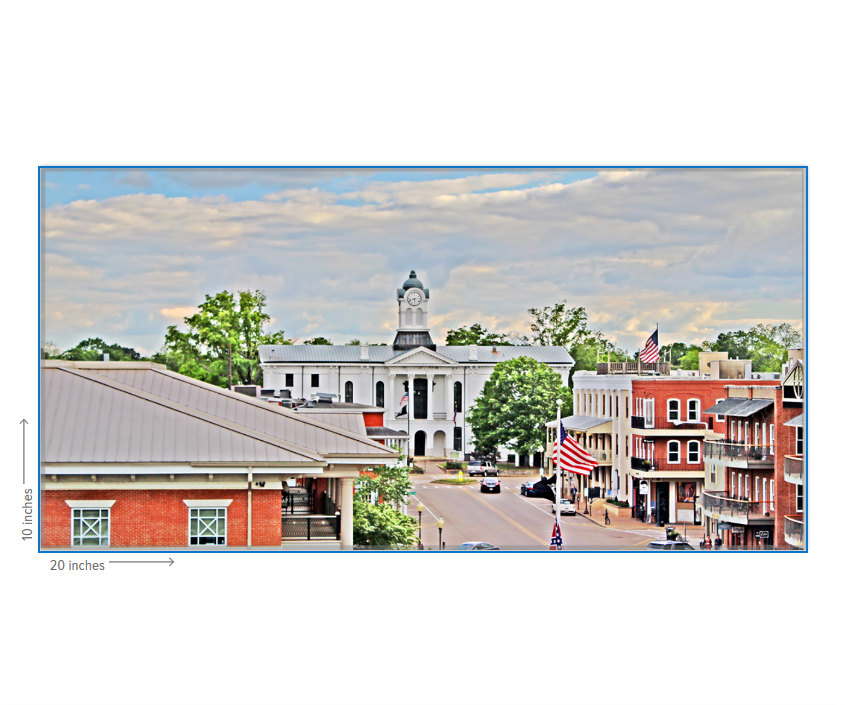 Courthouse View - Oxford, MS Photography Print