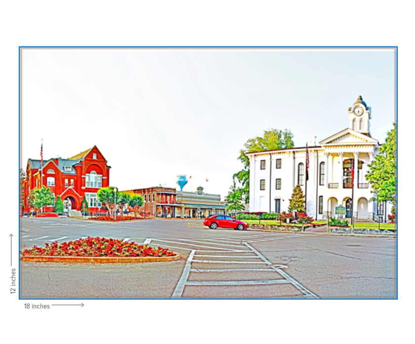 Morning Courthouse Square - Oxford Photography Print