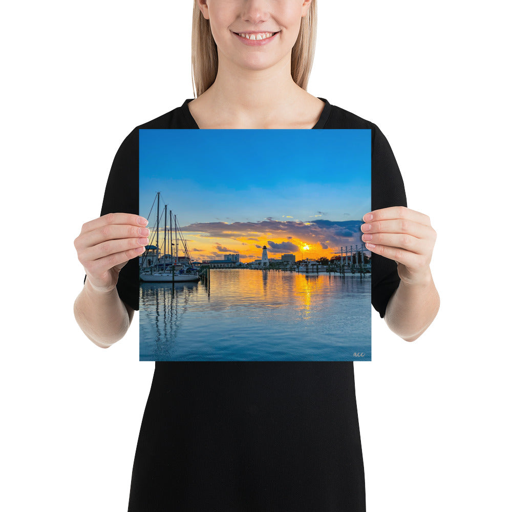 "Blue Sunset" Gulfport, MS Photography Print