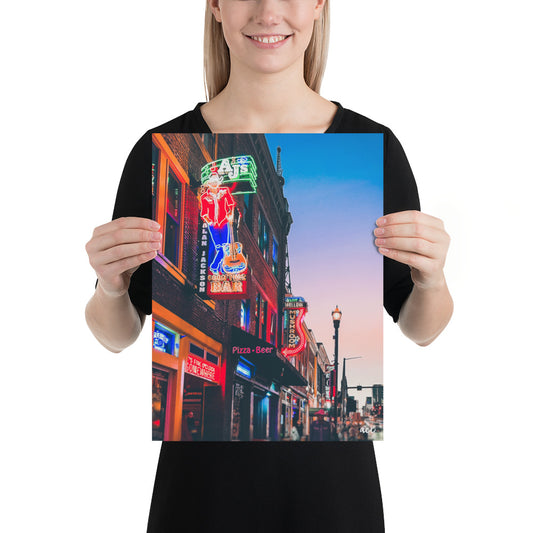 "Aj's Bar on Broadway" Nashville, TN Photography Print