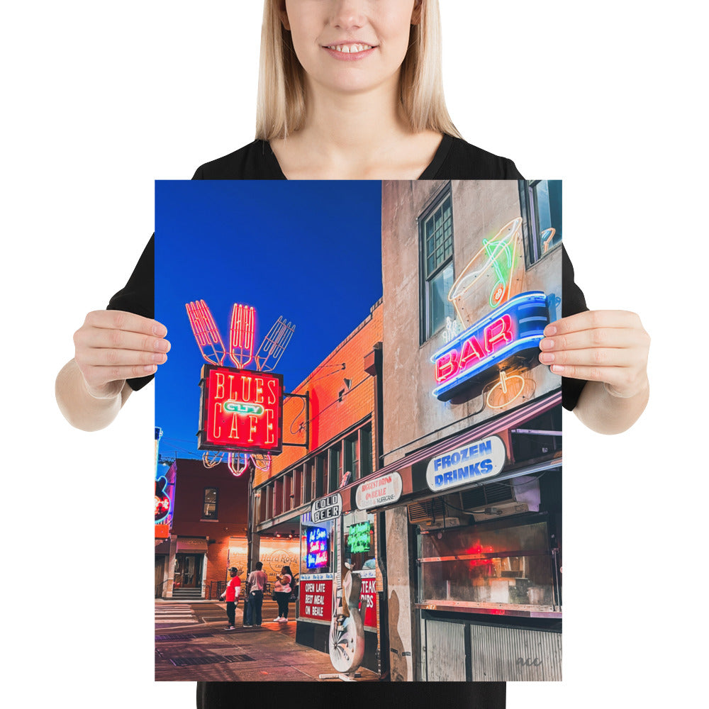 "Neon Lights" Memphis, TN Photography Print