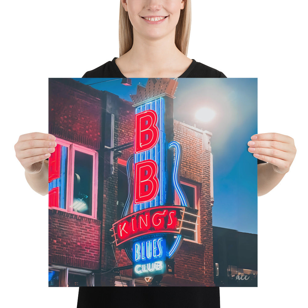 "BB King's Blues Club" Memphis, TN Photography Print