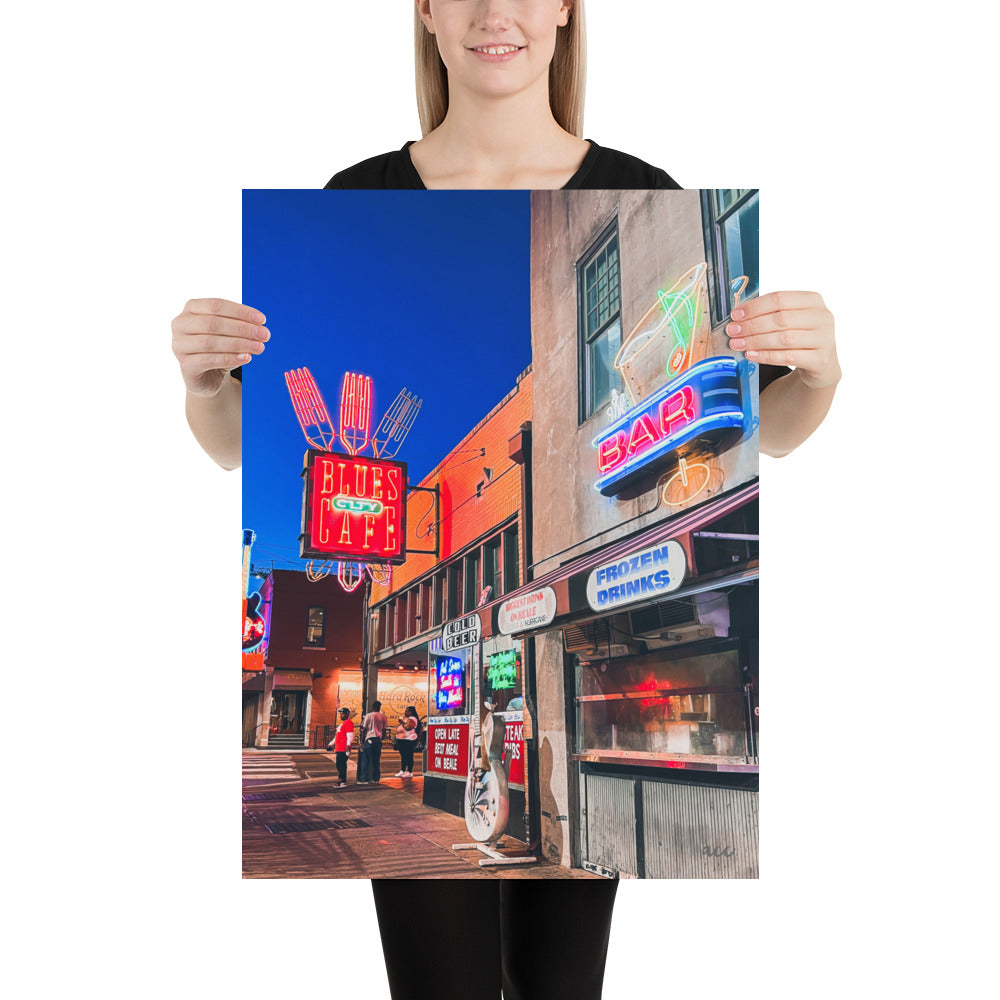 "Neon Lights" Memphis, TN Photography Print