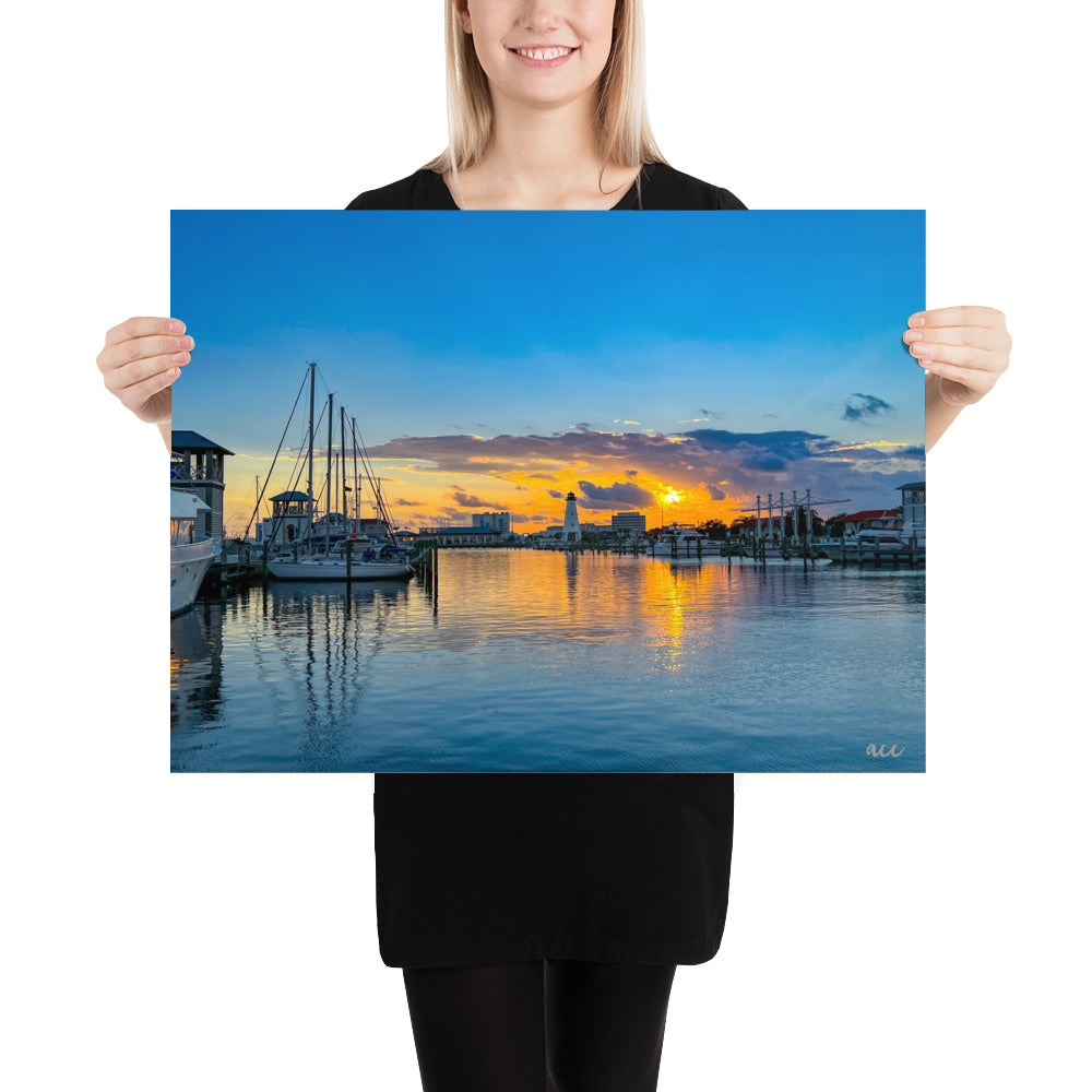 "Blue Sunset" Gulfport, MS Photography Print