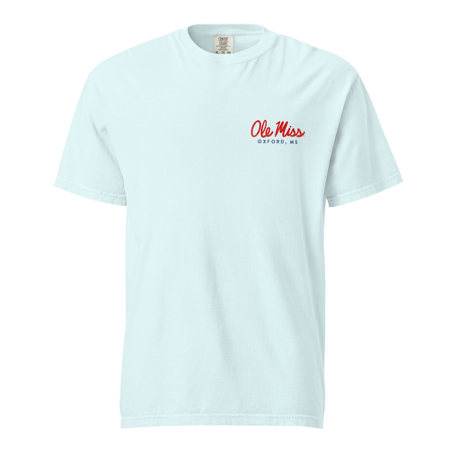 Ole Miss Watercolor Art Collage T-shirt - Comfort Colors