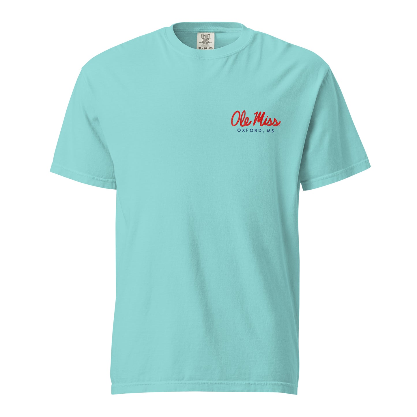 Ole Miss Watercolor Art Collage T-shirt - Comfort Colors