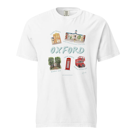 Oxford Landmarks Watercolor Art T-shirt - Comfort Colors