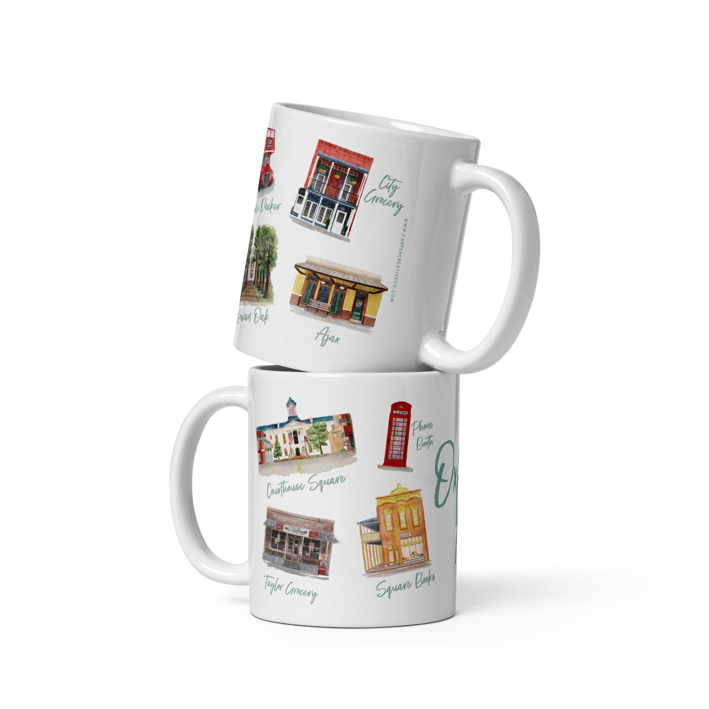 Oxford Favorites Watercolor Art Mug