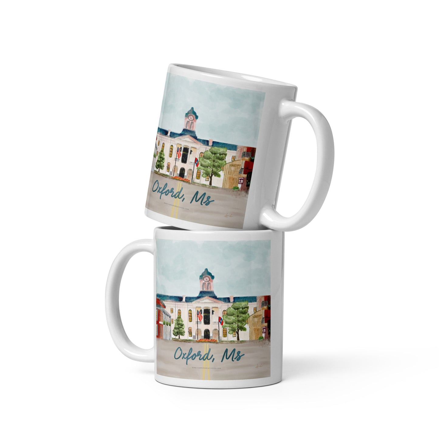 Oxford-Lafayette County Courthouse Watercolor Art Mug