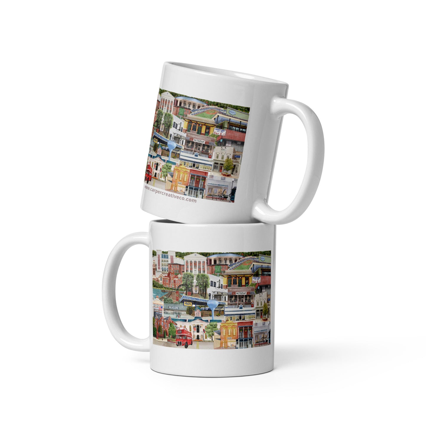 Oxford MS Landmark Collage Art Mug