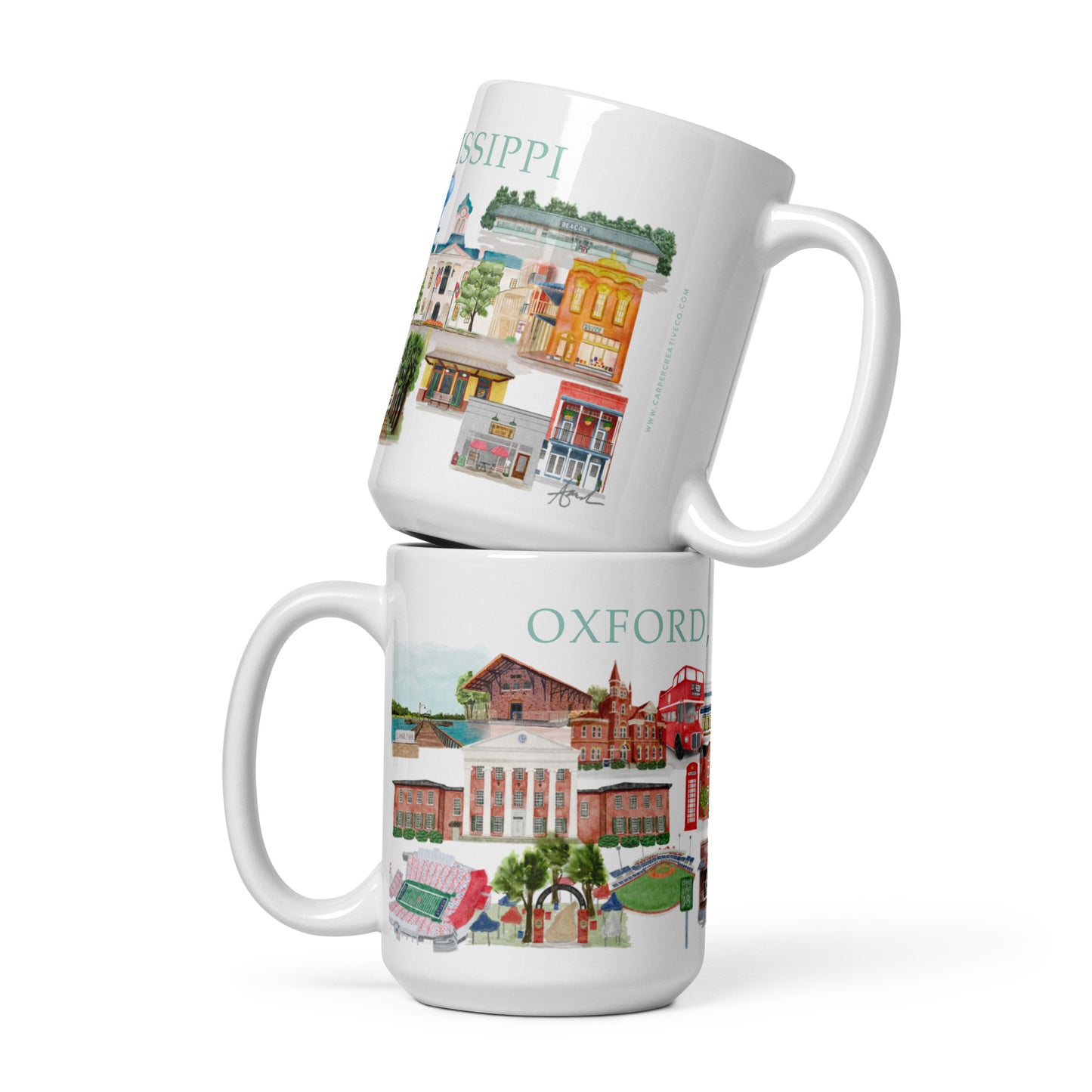 Oxford, MS and Ole Miss Landmark Collage Mug