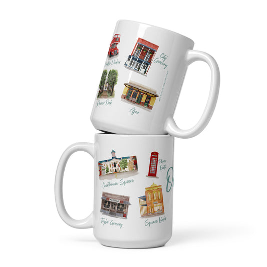 Oxford Favorites Watercolor Art Mug